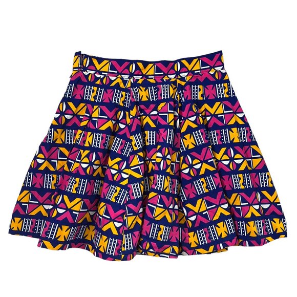 Francis + Benedict Handmade African Printed Full Skirt Multicolor M Maximalist - Picture 2 of 8